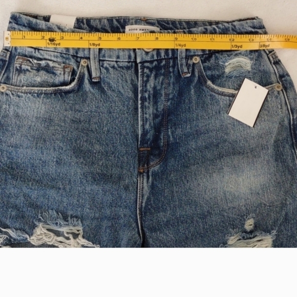 New Good American Distressed Jeans Size 2/26 - Picture 7 of 11